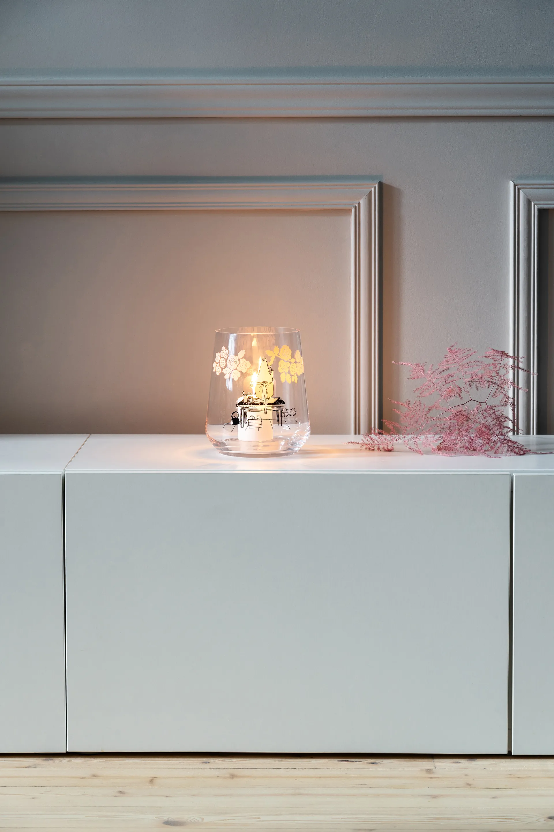 Moomin originals φαναράκι/βάζο 17,5 εκ., Roses Muurla