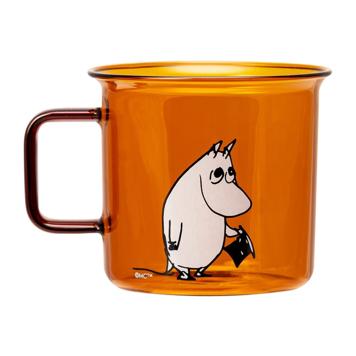 Moomin pappa γυάλινη κούπα 35 cl - Κεχριμπάρι - Muurla