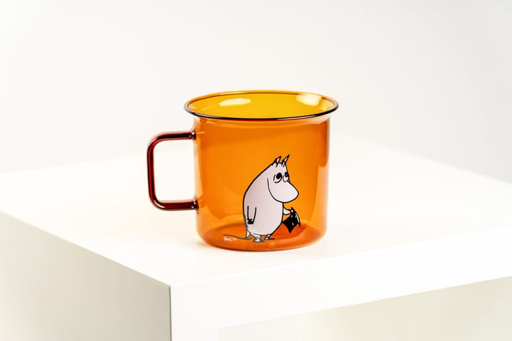 Moomin pappa γυάλινη κούπα 35 cl, Κεχριμπάρι Muurla