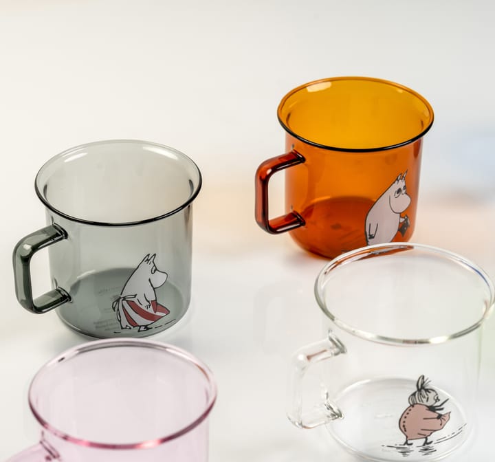Moomin pappa γυάλινη κούπα 35 cl, Κεχριμπάρι Muurla