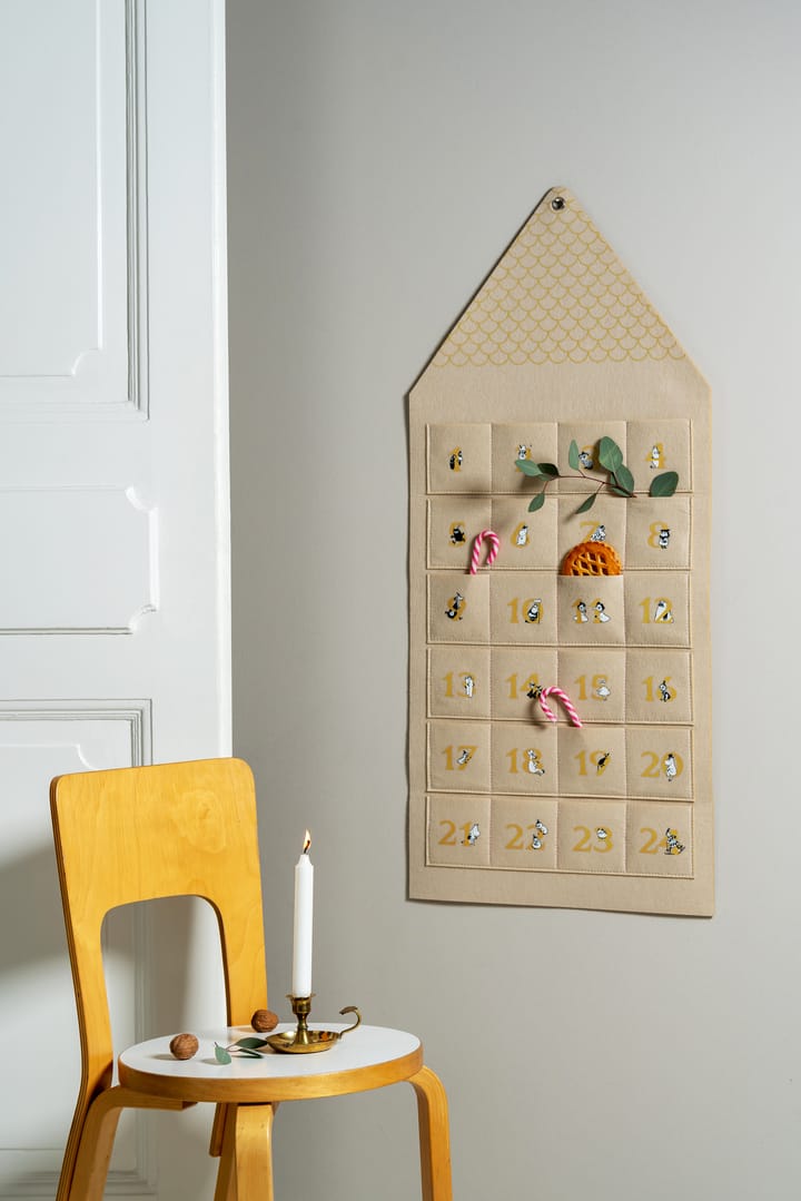 Moominhouse Χριστουγεννιάτικο ημερολόγιο 45x100 cm, Beige Muurla