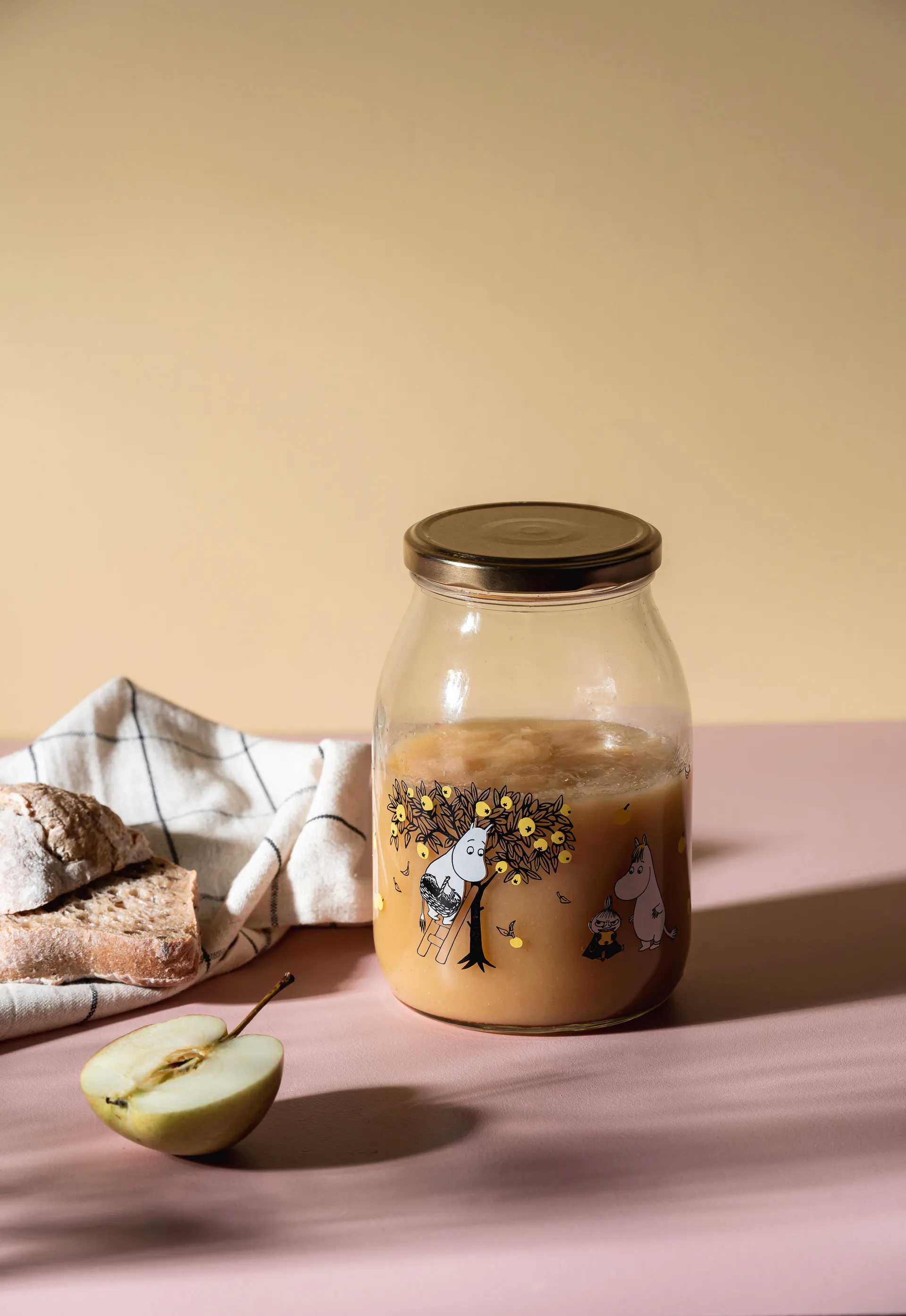 Mumin γυάλινο βάζο 1 L, Apples Muurla