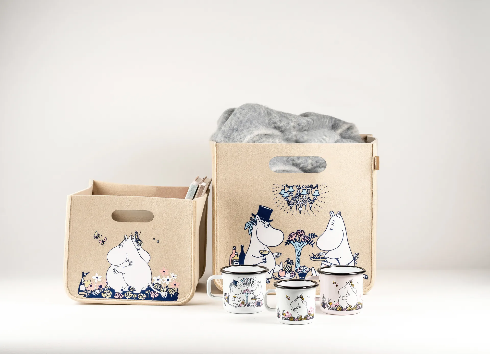 Mumin κουτί αποθήκευσης 26x26 cm, Μπεζ Muurla