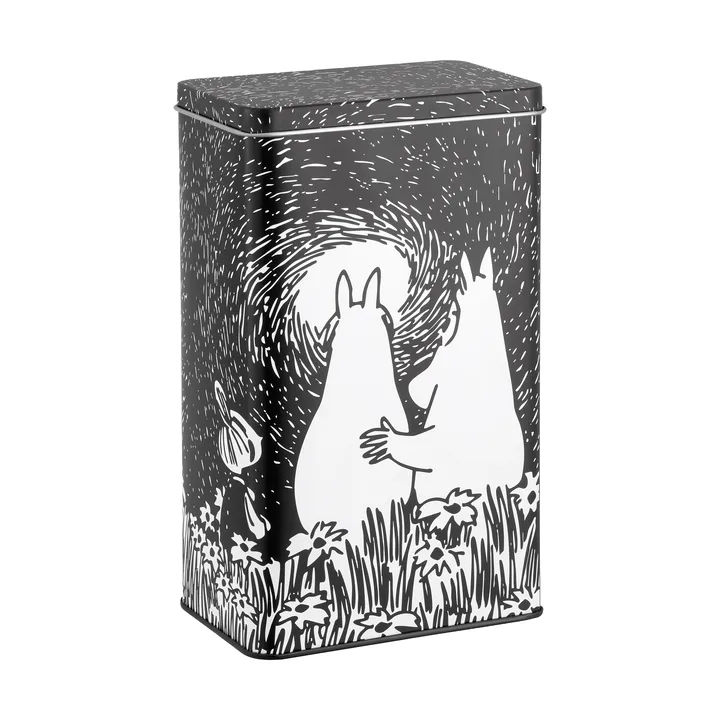 Mumin Friendship δοχείο καφέ από λαμαρίνα - Friendship, 12x8x20 cm - Muurla