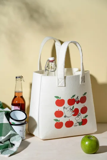 Mumin Tote Bag τσάντα 25x25 cm - Joyfull Apples - Muurla