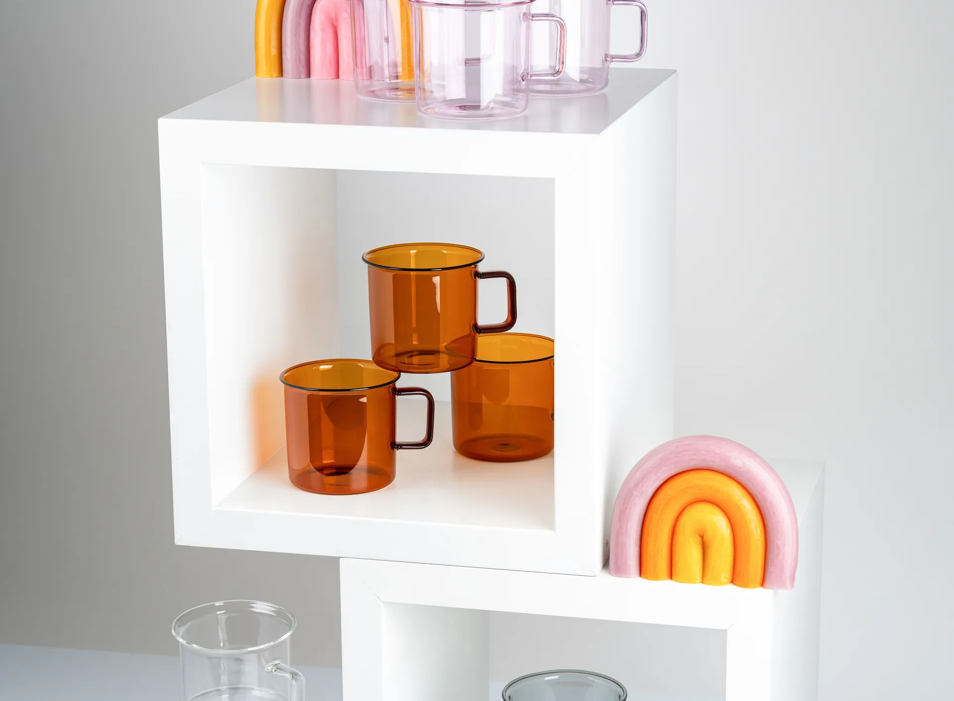 Muurla γυάλινη κούπα 35 cl, Κεχριμπάρι Muurla