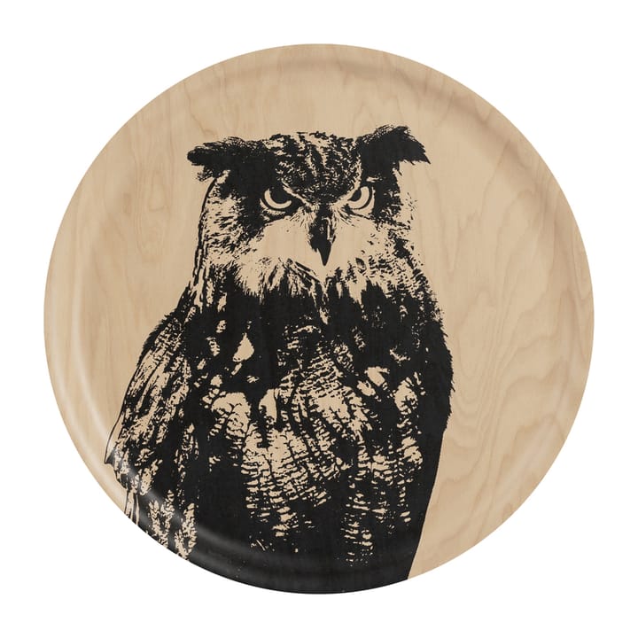 Nordic The Eagle Owl δίσκος Ø35 cm - Φυσικό-μαύρο - Muurla