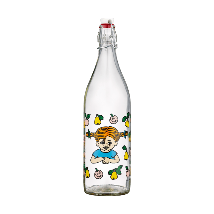 Pippi γυάλινο μπουκάλι 1 L - Fruits - Muurla