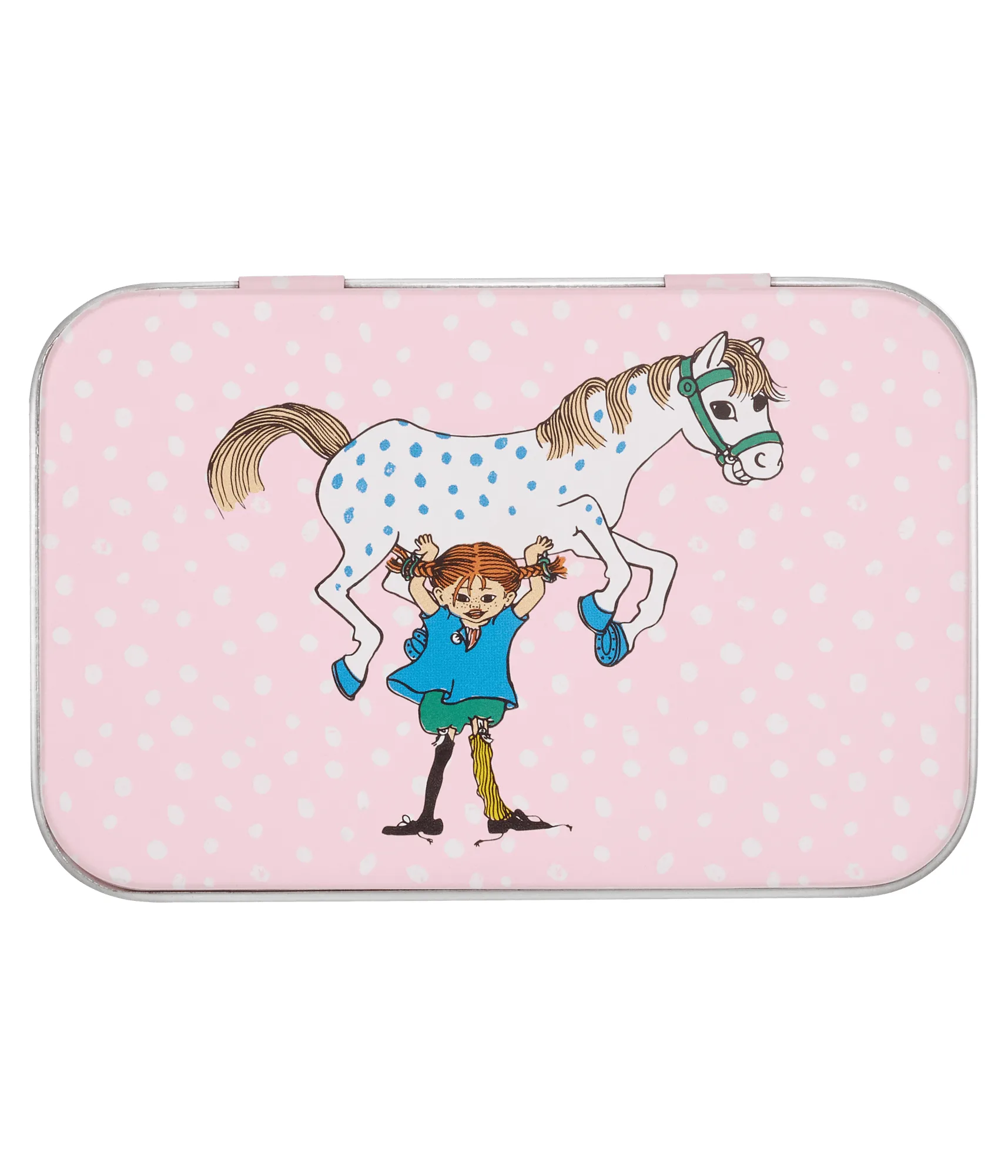 Pippi μεταλλικό κουτί 10x6,5x3 εκ., Pippi and the Horse Muurla