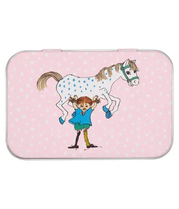 Pippi μεταλλικό κουτί 10x6,5x3 εκ. - Pippi and the Horse - Muurla