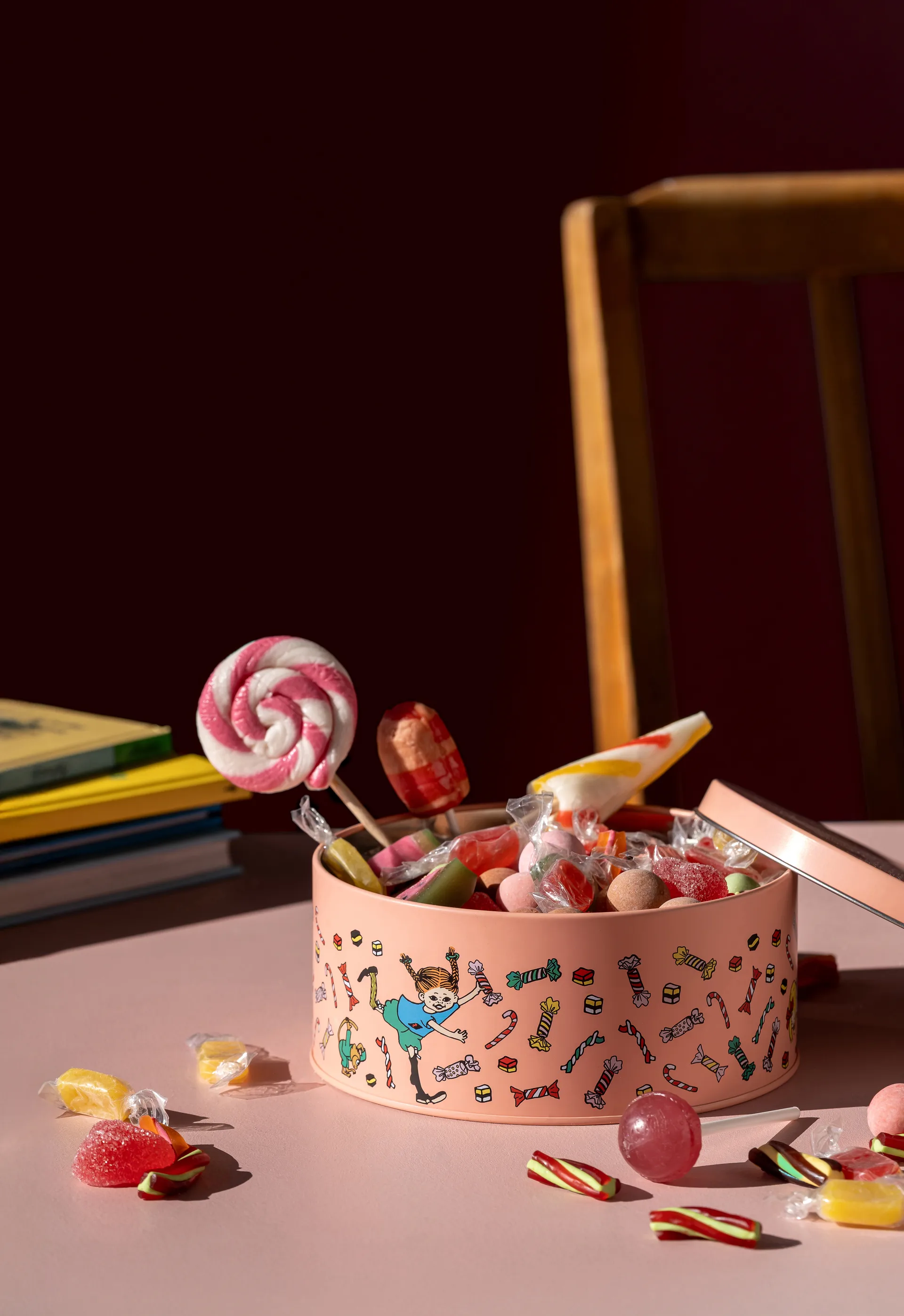 Pippi δοχείο αποθήκευσης με καπάκι Ø15 cm, Candy Muurla