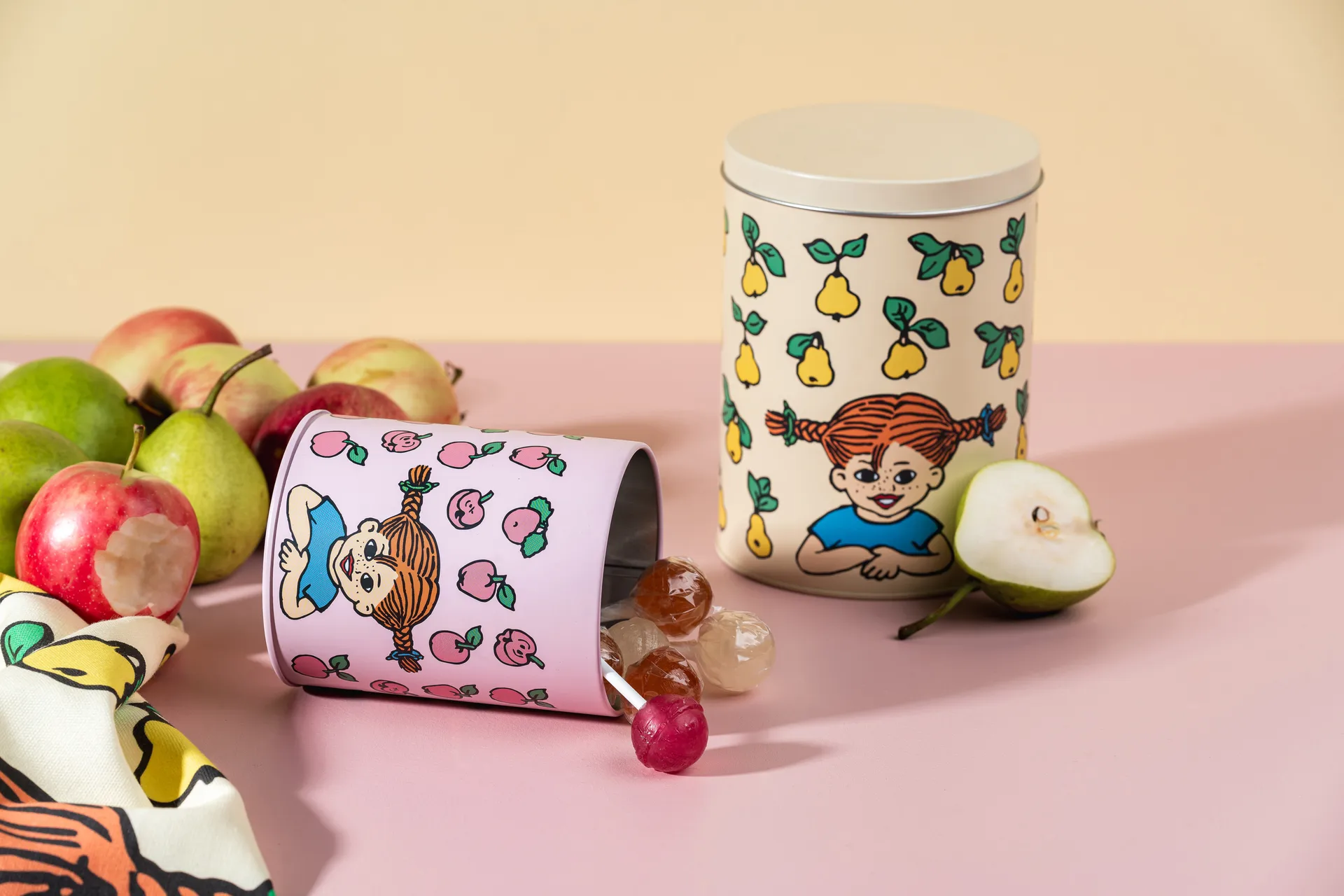 Σετ δοχείων Pippi 2 τεμαχίων, Fruits Muurla