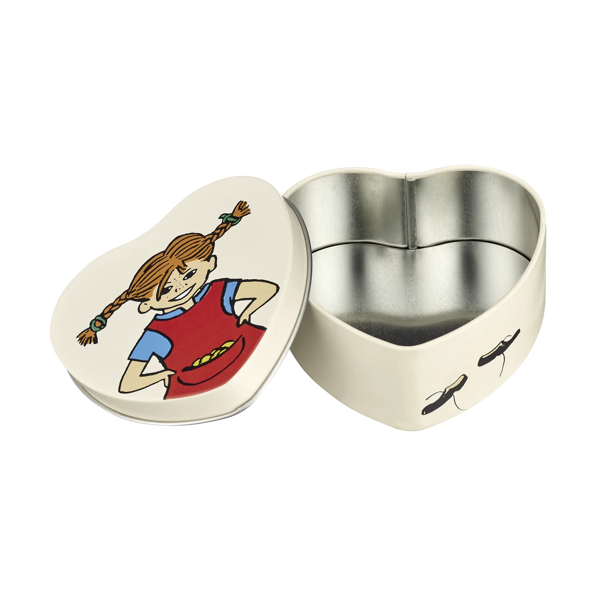 Pippi μεταλλικό κουτί σε σχήμα καρδιάς 4x10 εκ., Be More Pippi Muurla