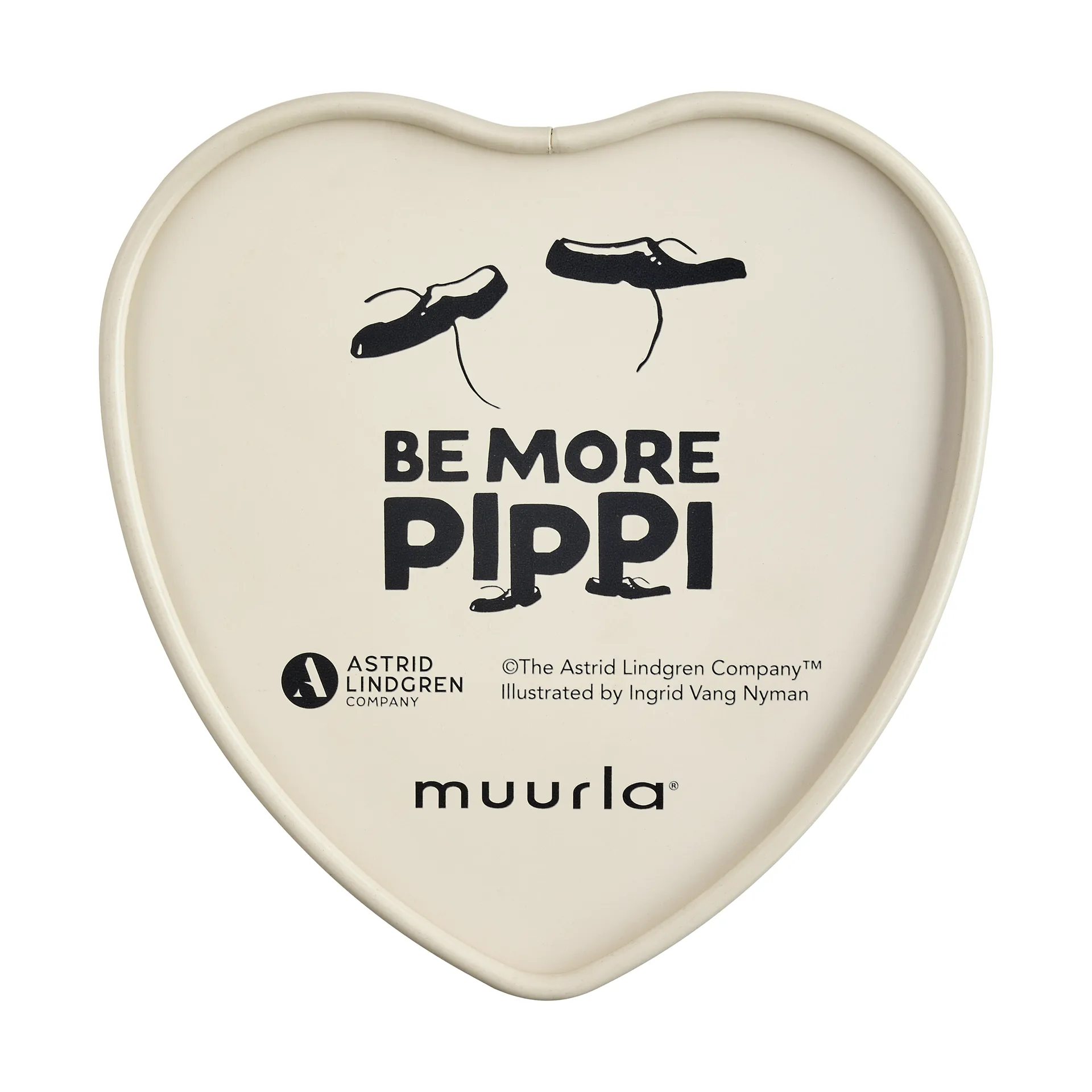 Pippi μεταλλικό κουτί σε σχήμα καρδιάς 4x10 εκ., Be More Pippi Muurla