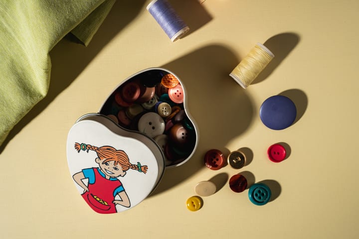 Pippi μεταλλικό κουτί σε σχήμα καρδιάς 4x10 εκ., Be More Pippi Muurla