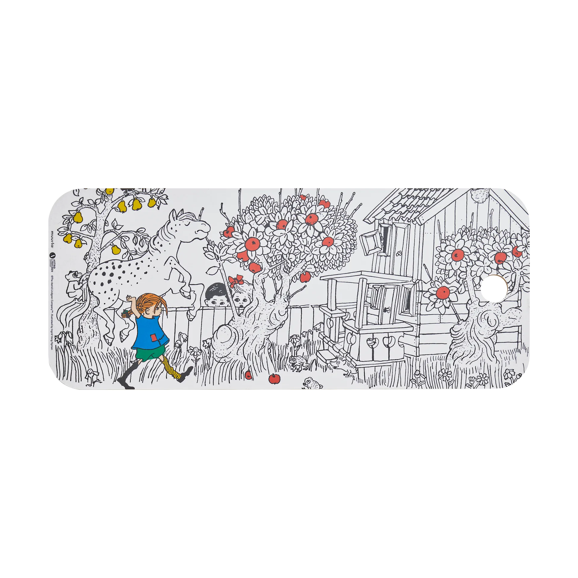 Pippi Chop & Serve κοπτική σανίδα 18x44 cm, The Way Home Muurla