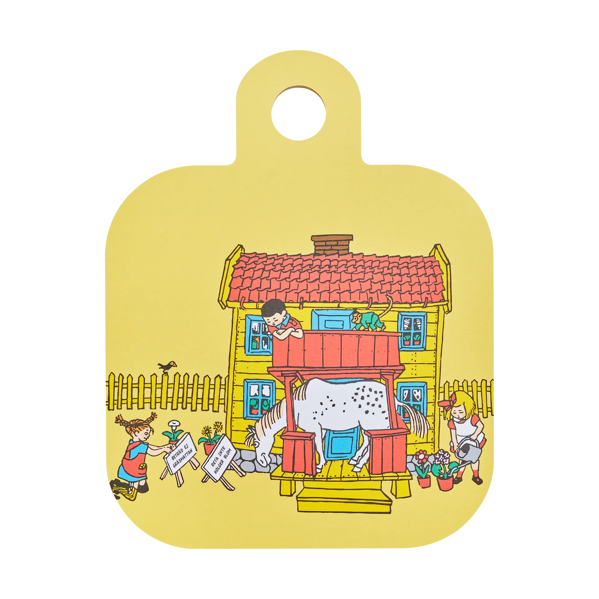 Pippi Chop & Serve κοπτική σανίδα 25x32 εκ., Villa Villekulla Muurla