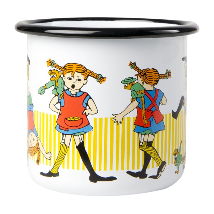 Κούπα από σμάλτο Pippi Longstocking 3.7 dl, Λευκό Muurla