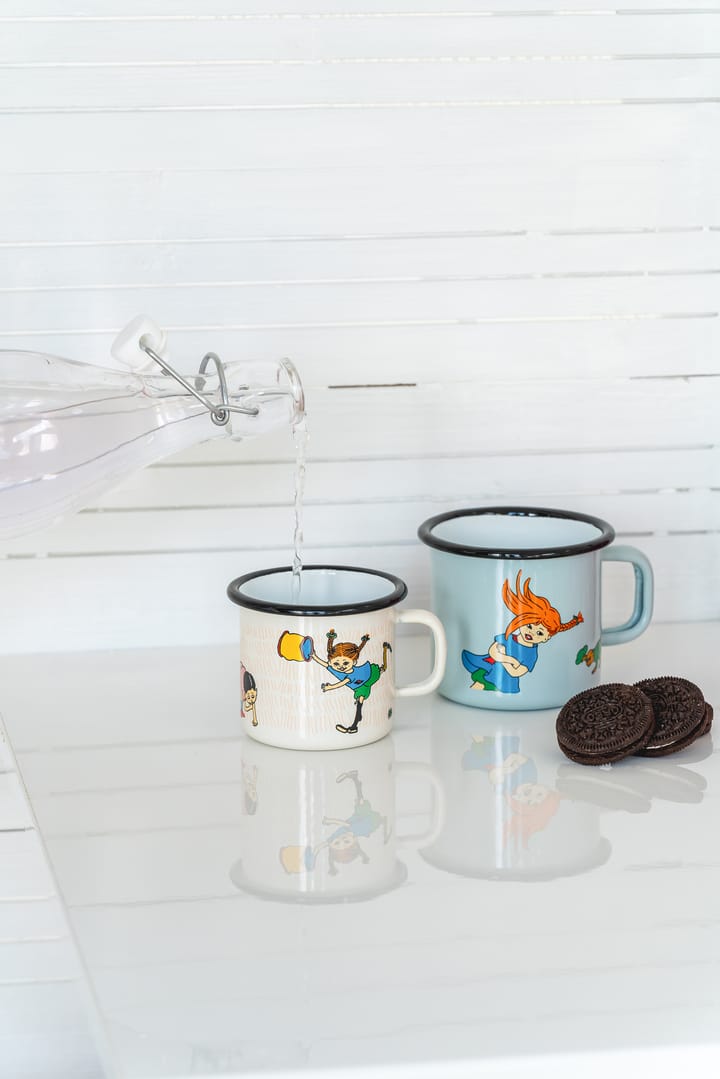 Pippi The Snirkle Hunt εμαγιέ κούπα 25 cl, Πολύχρωμο Muurla