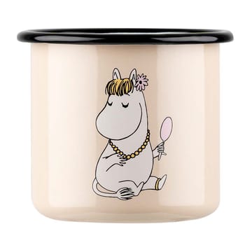 Snorkmaiden Retro εμαγιέ κούπα 37 cl - Μπεζ - Muurla