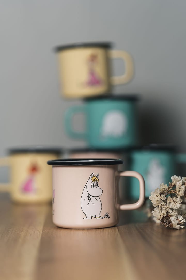 Snorkmaiden Retro εμαγιέ κούπα 37 cl, Μπεζ Muurla