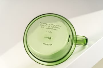 Snufkin γυάλινη κούπα 35 cl - Πράσινο - Muurla