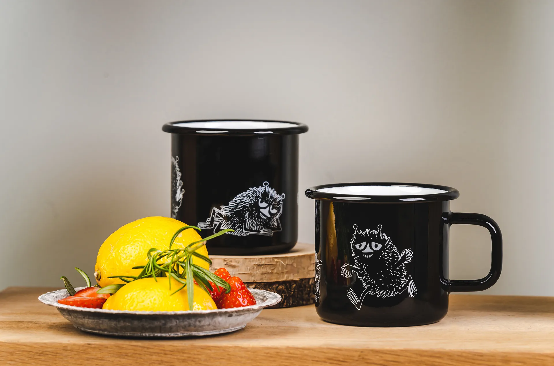 Stinky εμαγιέ κούπα 37 cl, Μαύρο Muurla