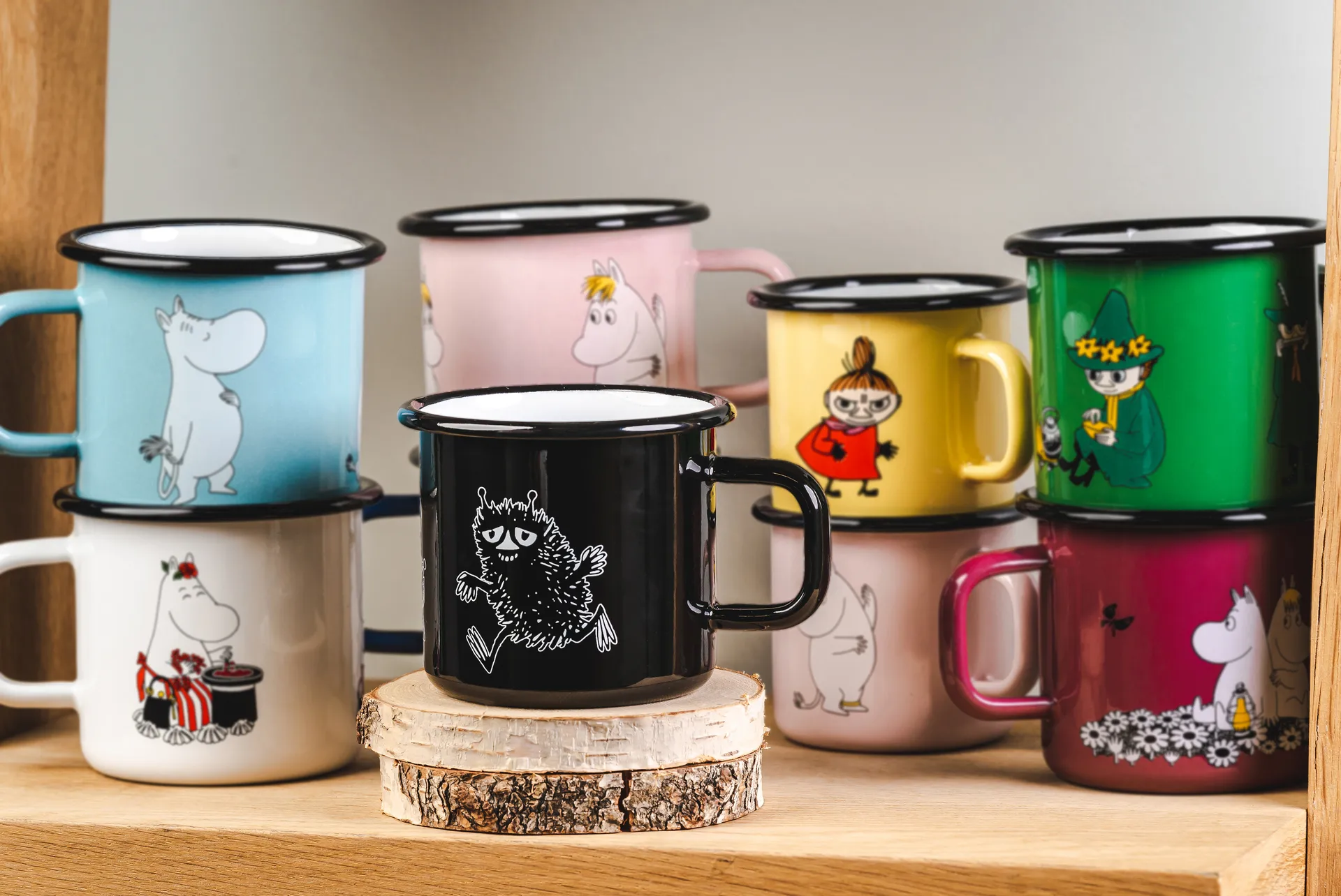 Stinky εμαγιέ κούπα 37 cl, Μαύρο Muurla