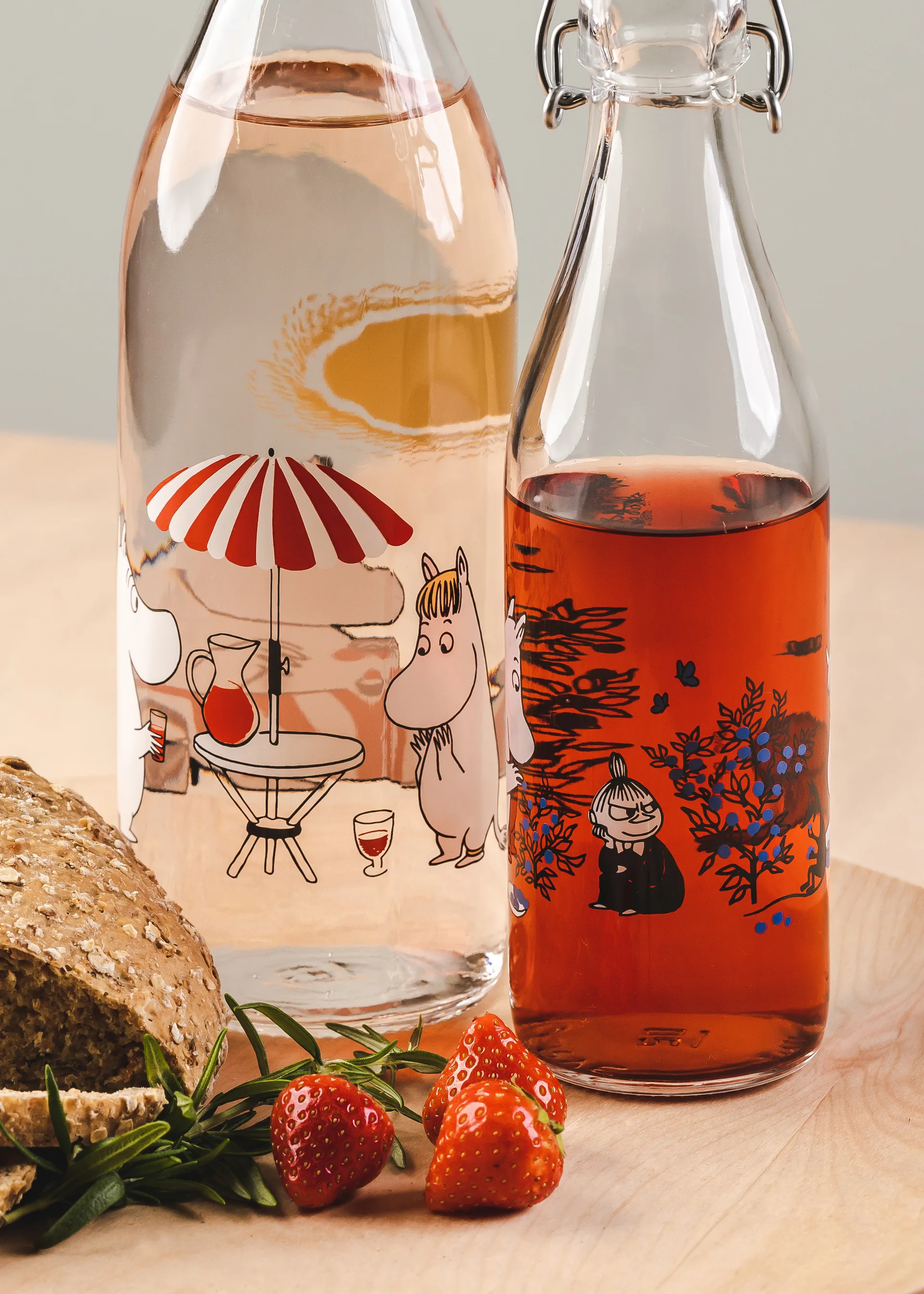 Summertime γυάλινο μπουκάλι 1 l, Διαφανές Muurla