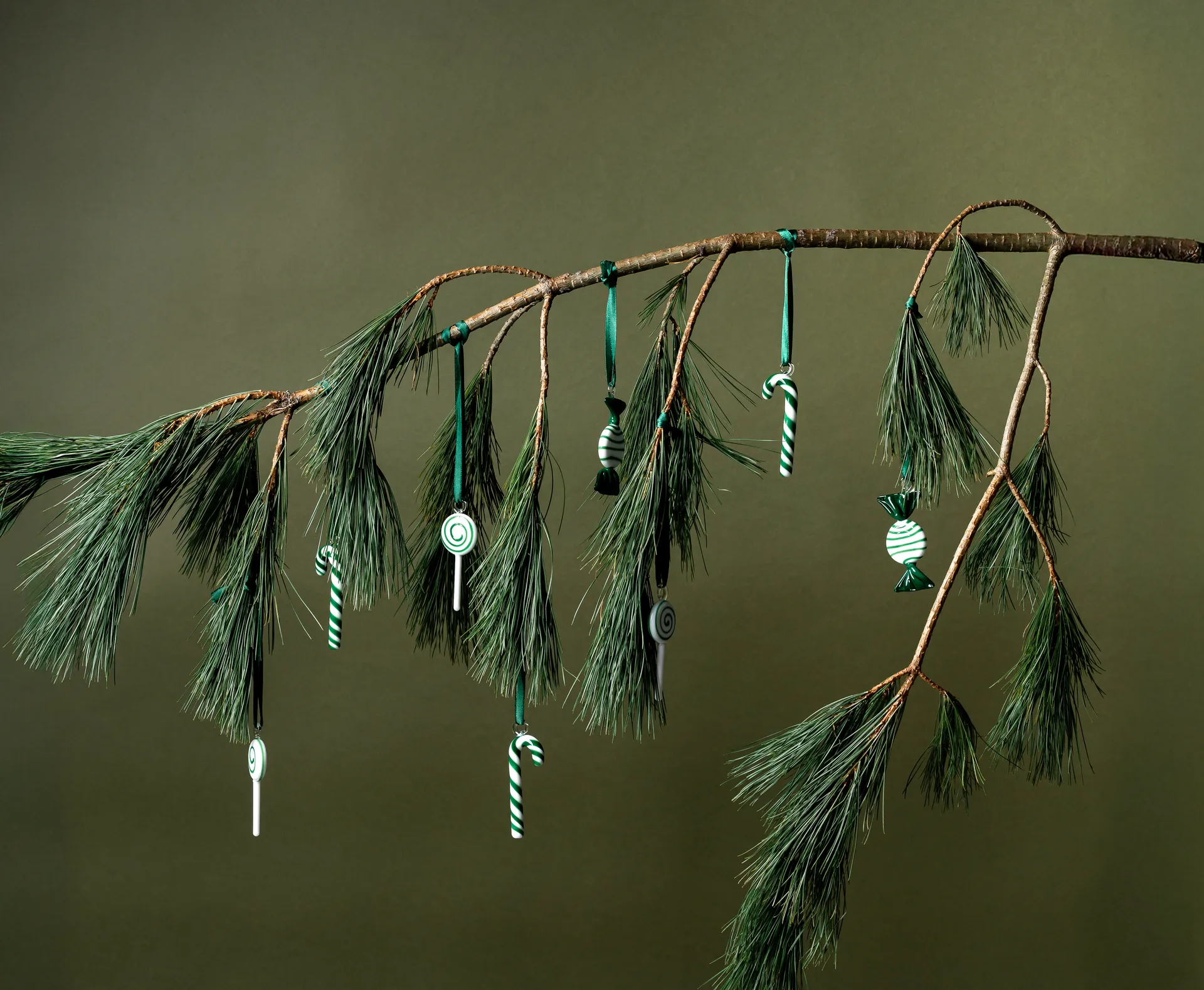 Διακόσμηση Sweets για τα Χριστούγεννα, σετ 3 τεμάχια, Grön Muurla