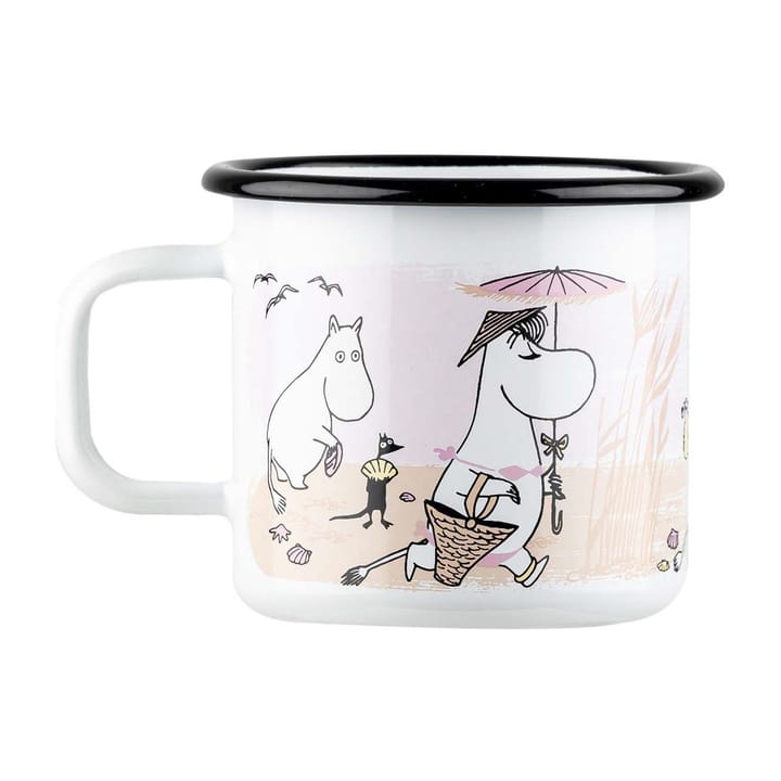 The Beach Retro εμαγιέ κούπα 37 cl, Λευκό Muurla