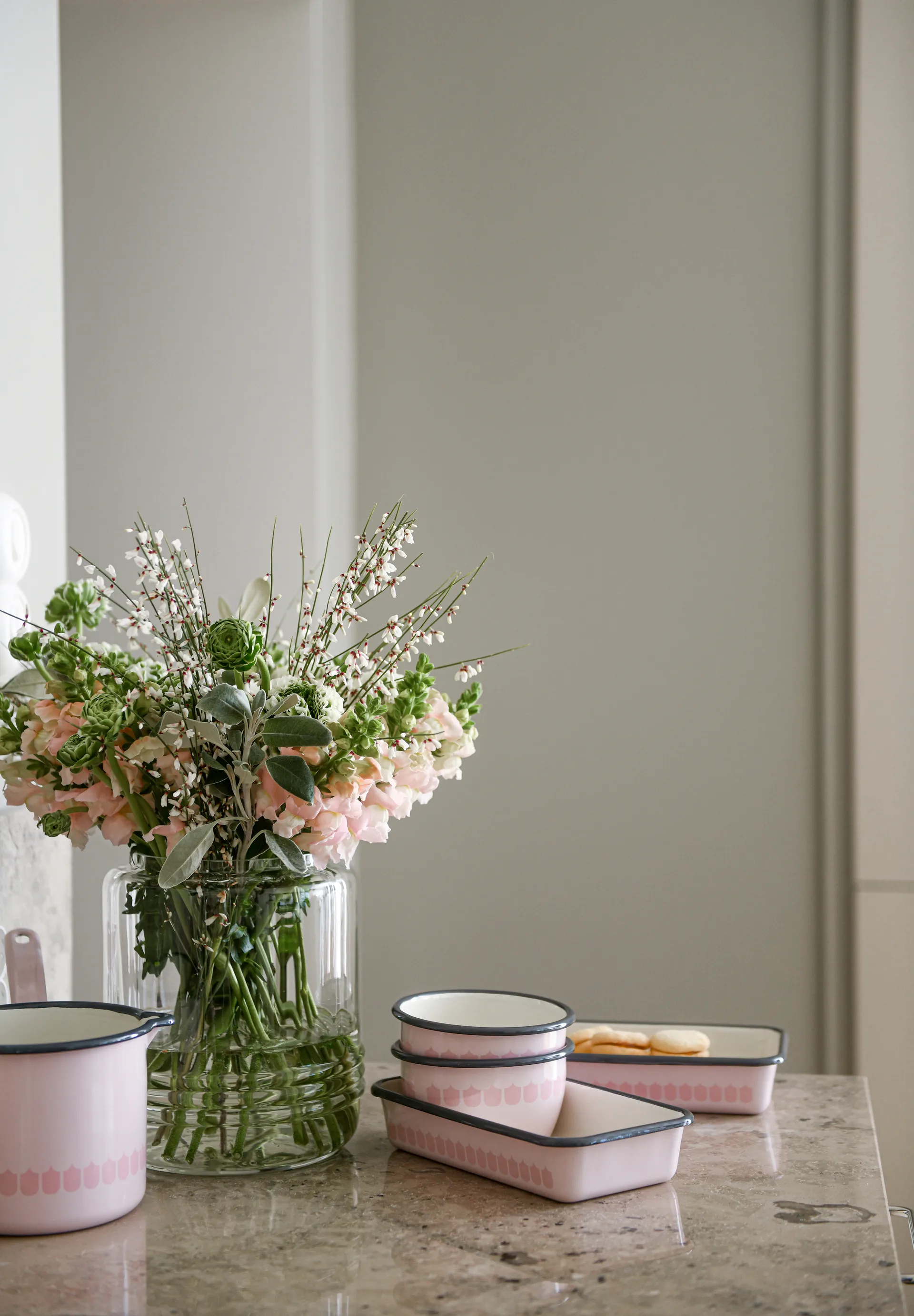 Vappu εμαγιέ ταψί φούρνου, Ροζ Muurla