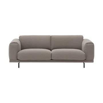 Καναπές ανάπαυσης - 3-θέσεων, Hearth 6 grey-μαύρα πόδια - Muuto