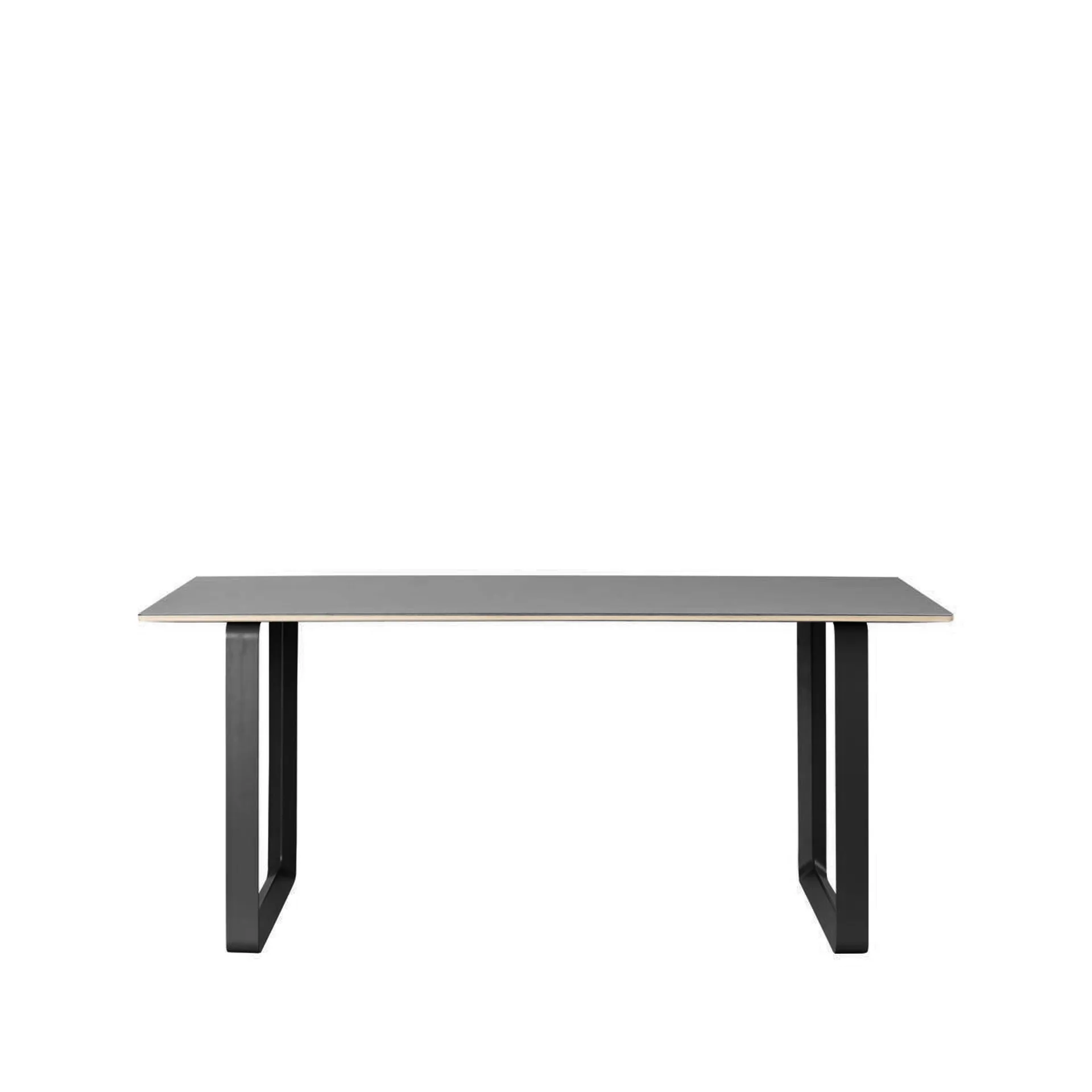 Τραπεζαρία 70/70 170x85 εκ, Black linoleum-Plywood-Black Muuto