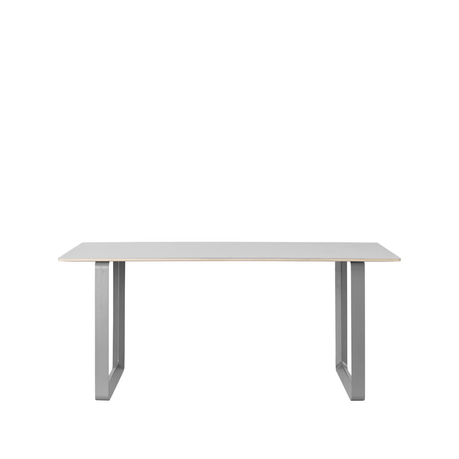 Τραπεζαρία 70/70 170x85 εκ, Grey linoleum-Plywood-Grey Muuto
