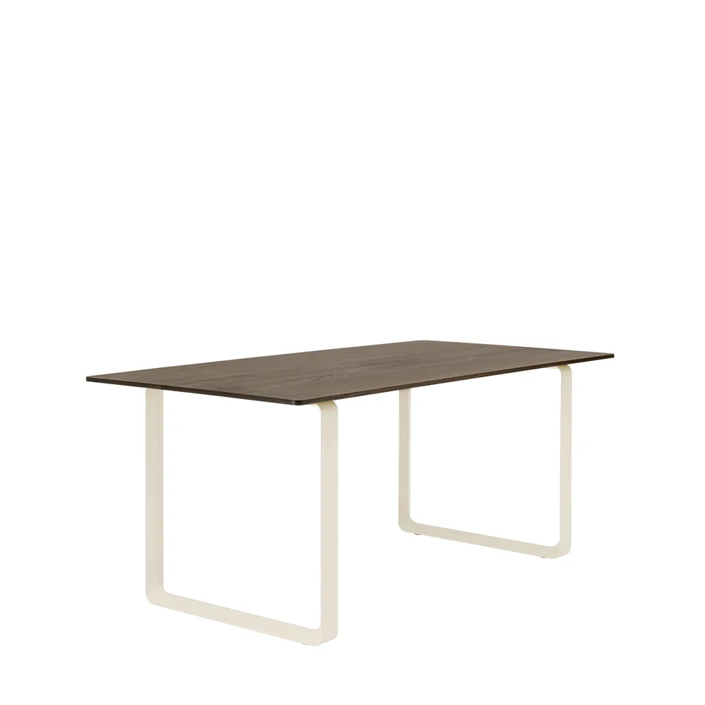 Τραπεζαρία 70/70 170x85 εκ, Solid smoked oak-Sand Muuto