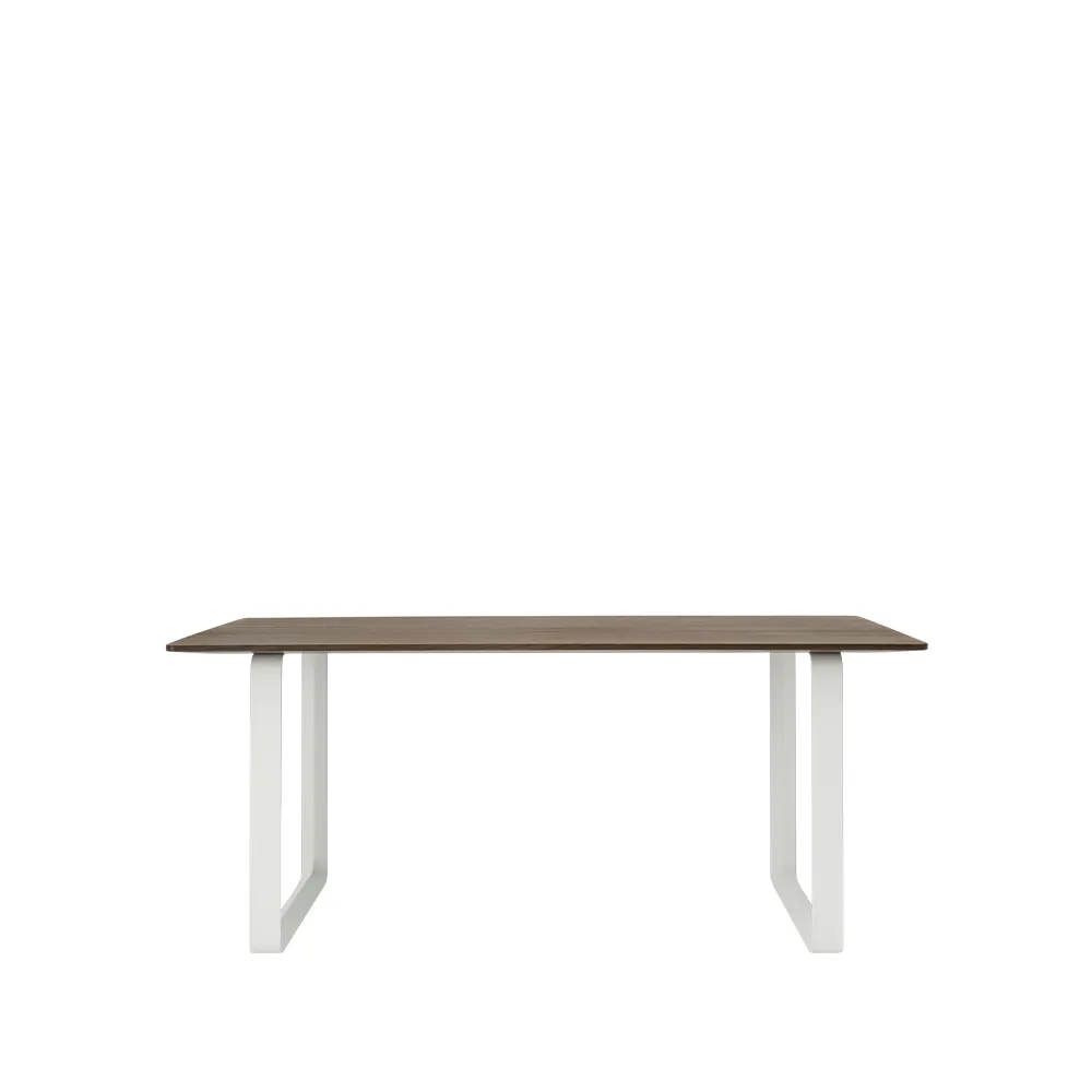 Τραπεζαρία 70/70 170x85 εκ, Solid smoked oak-White Muuto