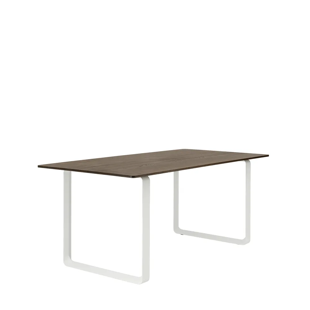 Τραπεζαρία 70/70 170x85 εκ, Solid smoked oak-White Muuto