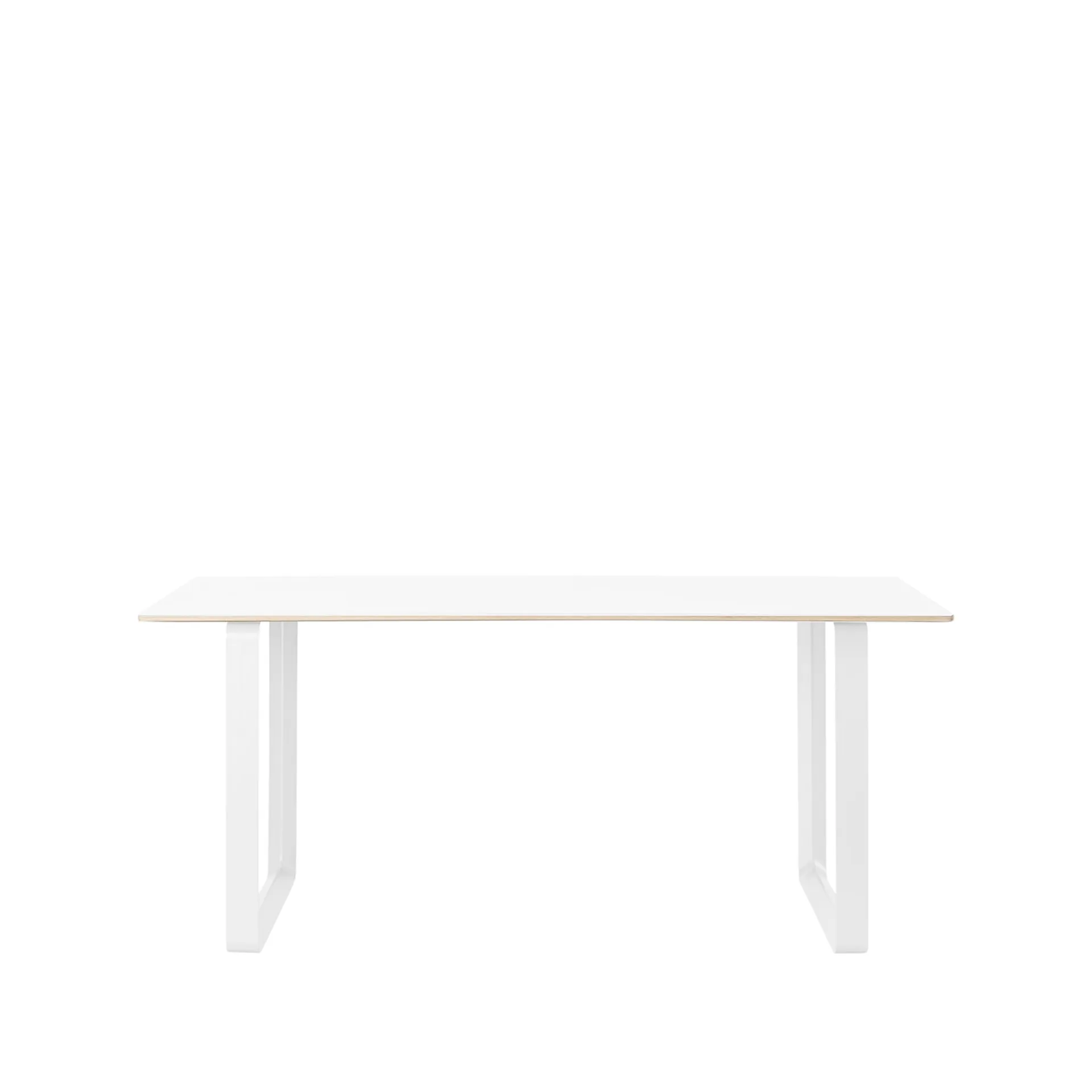 Τραπεζαρία 70/70 170x85 εκ, White laminate-Plywood-White Muuto
