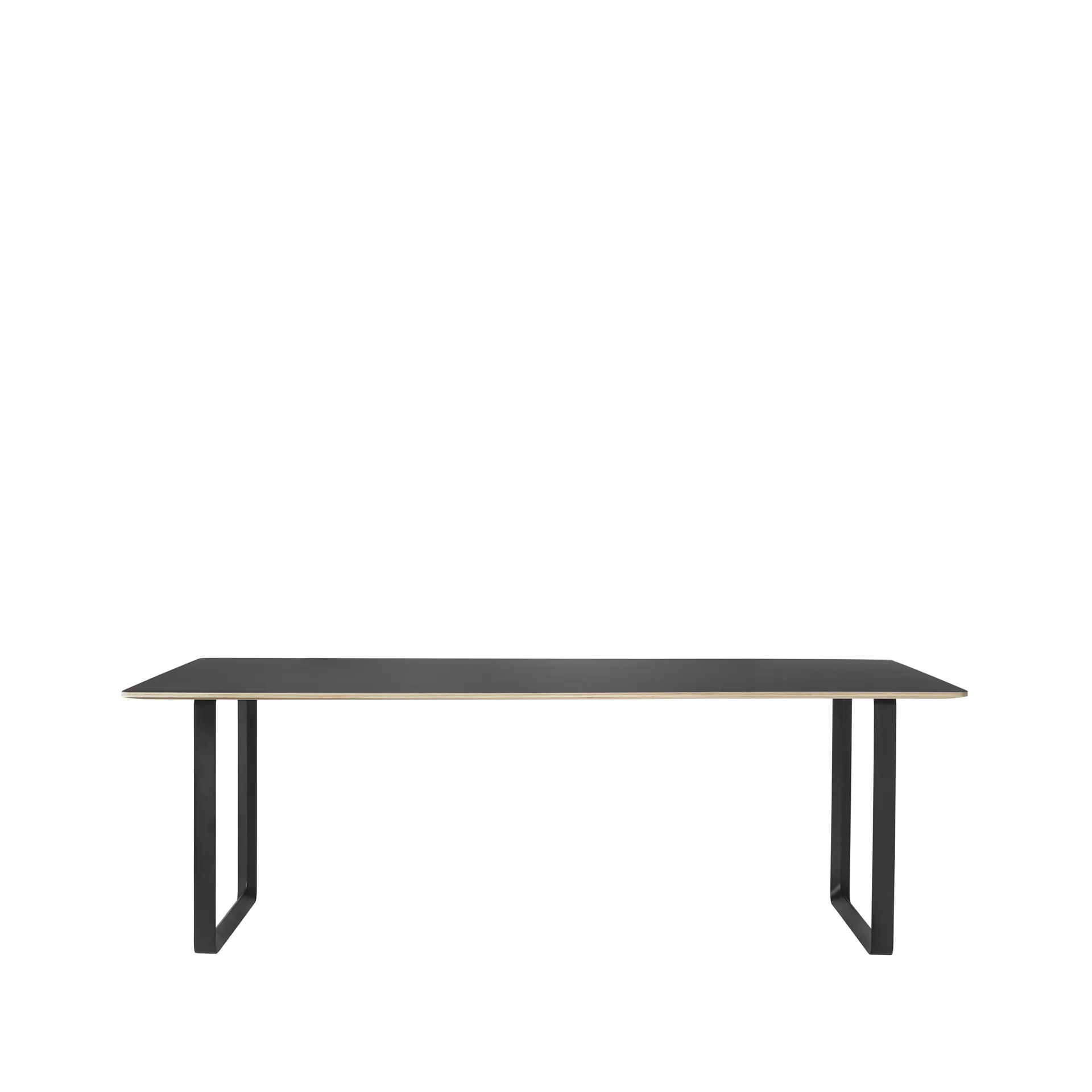 Τραπεζαρία 70/70 225x90 cm, Black linoleum-Plywood-Black Muuto