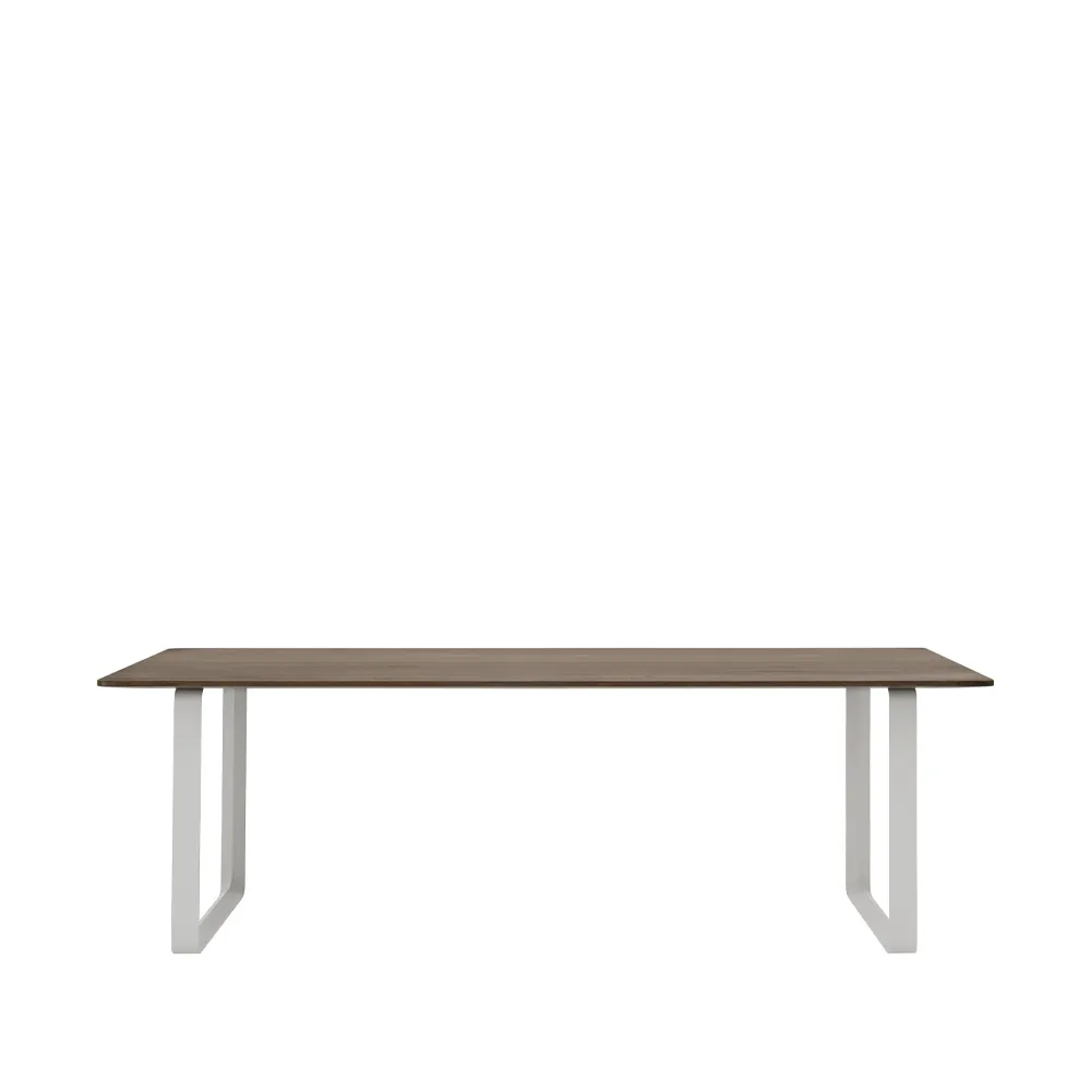 Τραπεζαρία 70/70 225x90 cm, Solid smoked oak-Grey Muuto