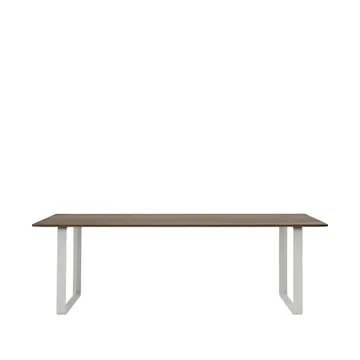 Τραπεζαρία 70/70 225x90 cm - Solid smoked oak-Grey - Muuto