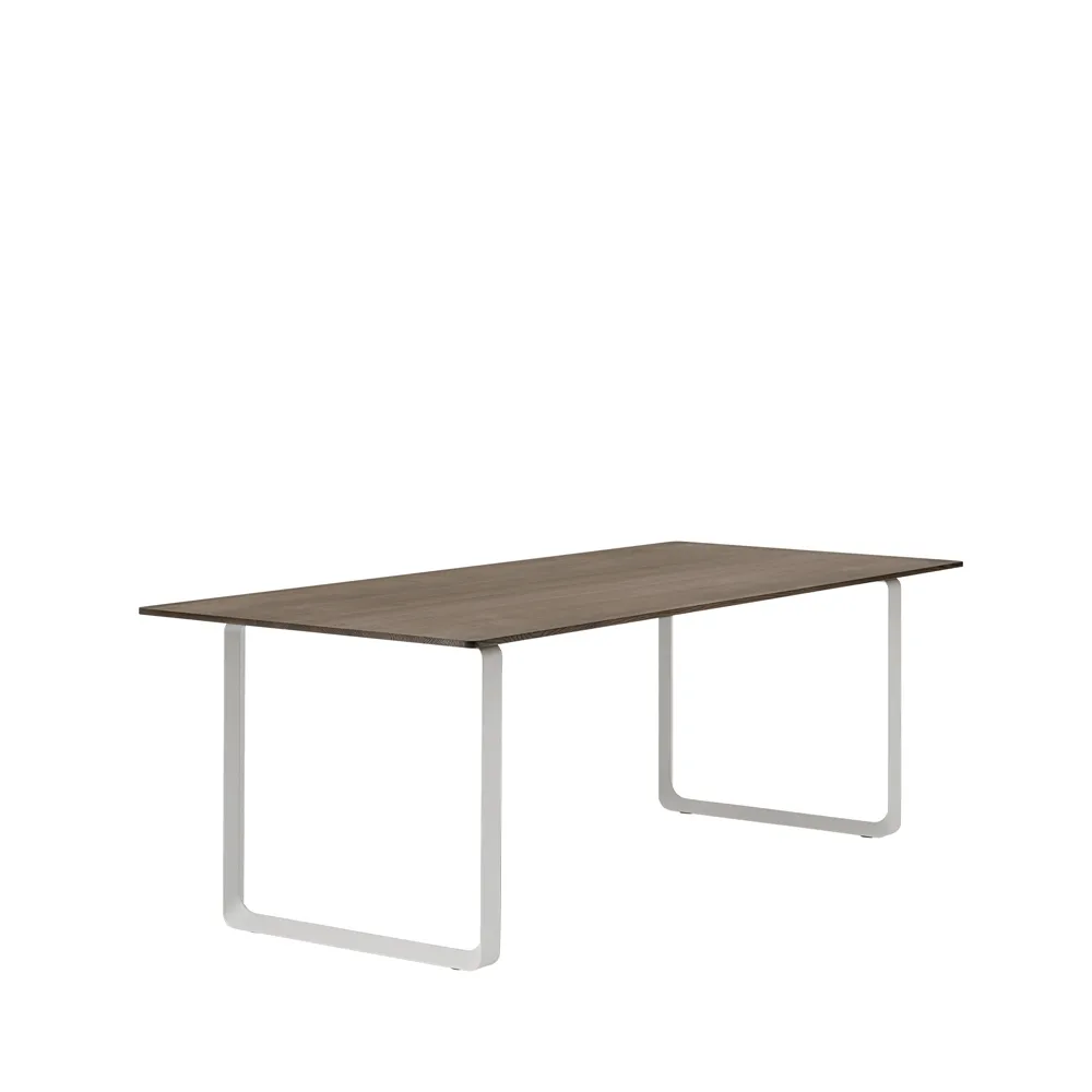 Τραπεζαρία 70/70 225x90 cm, Solid smoked oak-Grey Muuto