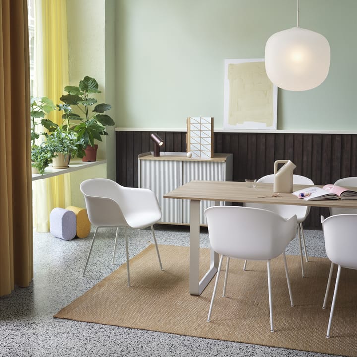 Τραπεζαρία 70/70 225x90 cm, Solid smoked oak-Sand Muuto