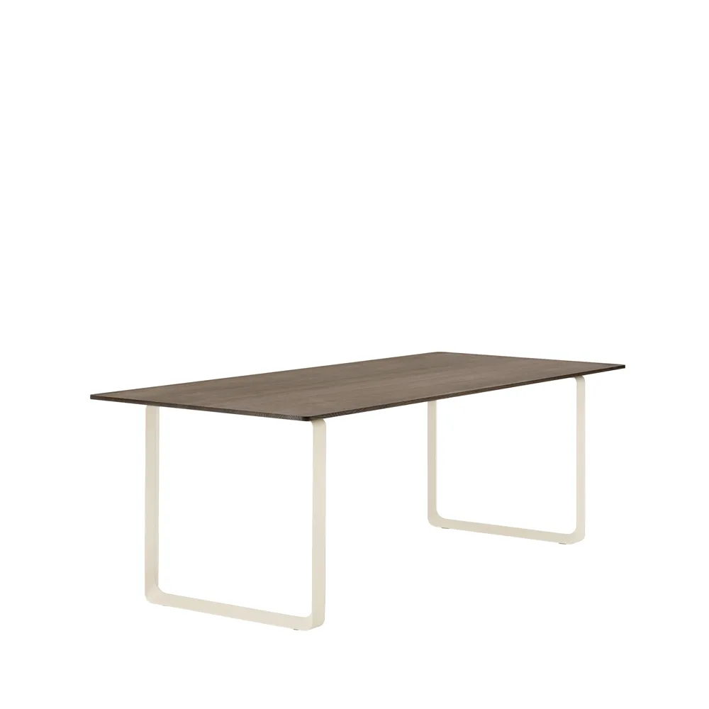 Τραπεζαρία 70/70 225x90 cm, Solid smoked oak-Sand Muuto