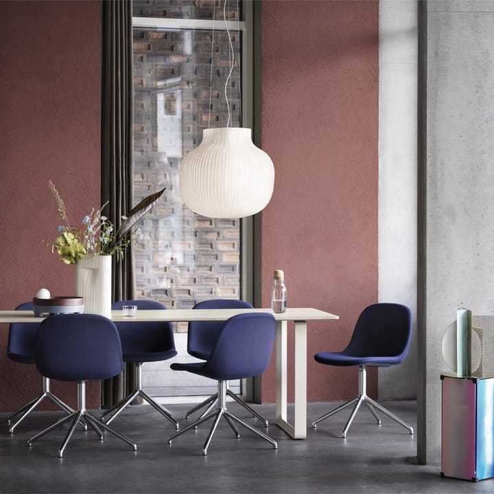 Τραπεζαρία 70/70 225x90 cm, Solid smoked oak-White Muuto