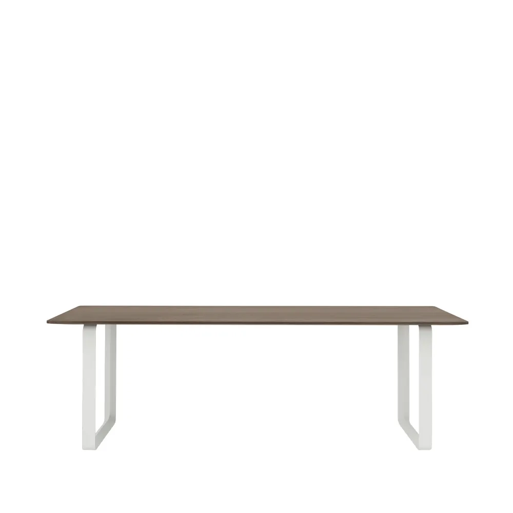 Τραπεζαρία 70/70 225x90 cm, Solid smoked oak-White Muuto
