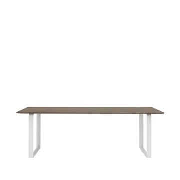 Τραπεζαρία 70/70 225x90 cm - Solid smoked oak-White - Muuto
