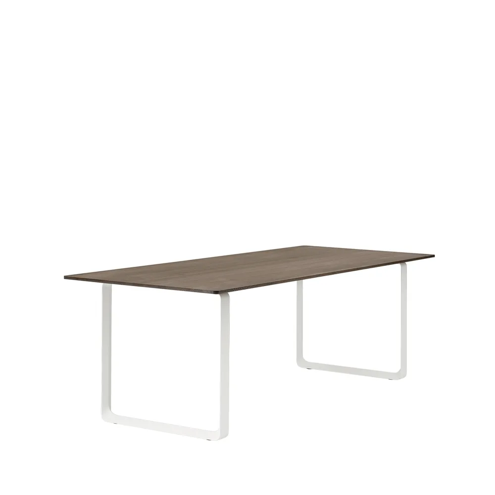 Τραπεζαρία 70/70 225x90 cm, Solid smoked oak-White Muuto