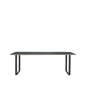Τραπεζαρία 70/70 255x108 cm - Black linoleum-Plywood-Black - Muuto